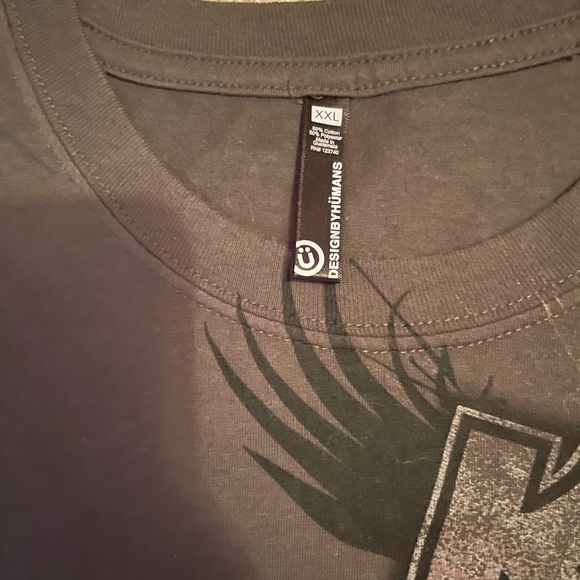 Kiss Grey T-Shirt By Designbyhumans Size XXL - Picture 3 of 8